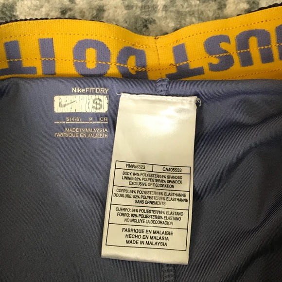 Nike Dri Fit purple orange running Shorts S - Picture 6 of 6